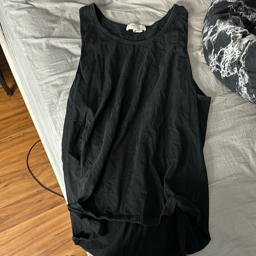 plain black tank forever 21